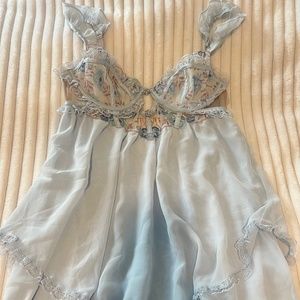 For Love& Lemons Sorbet Rose Babydoll